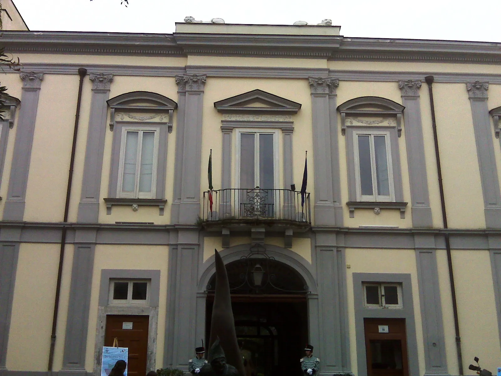 La facciata di Villa Bruno a San Giorgio a Cremano