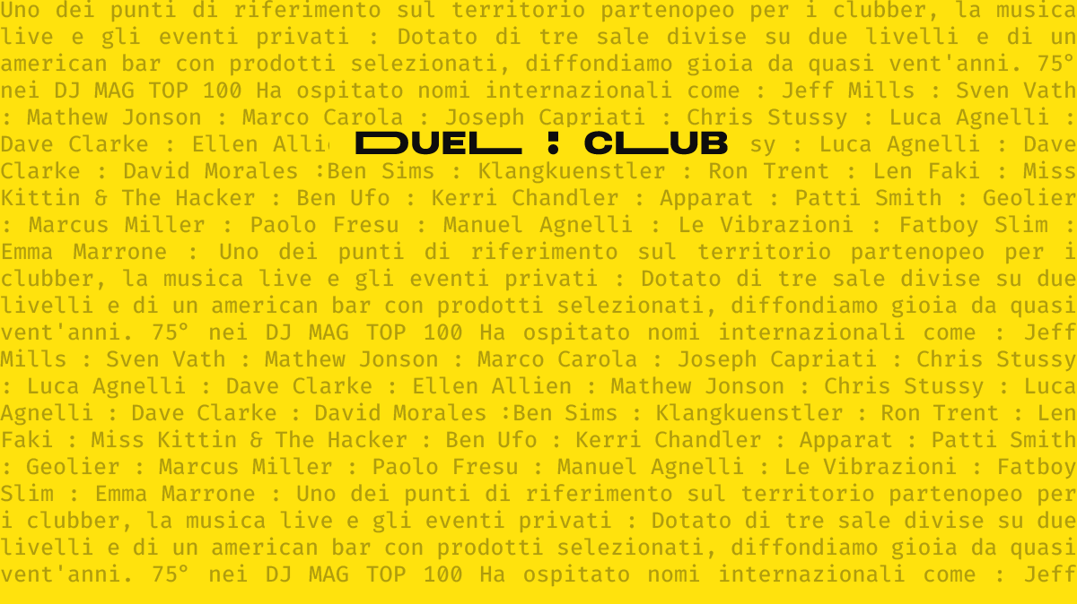Duel Beat — Club elettronica